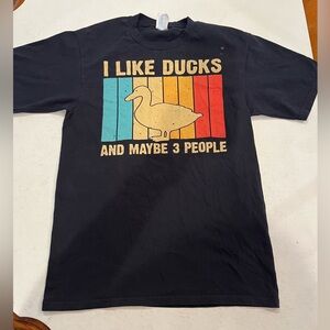 Black with Rainbow Duck lovers T-shirt. So cute!